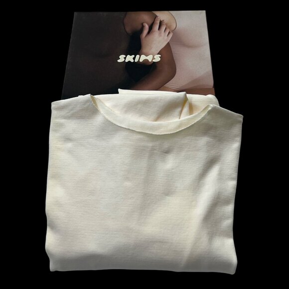 SKIMS Essential Crew Neck Long Sleeve‎ Bodysuit Marble 4X/5X - Picture 2 of 13